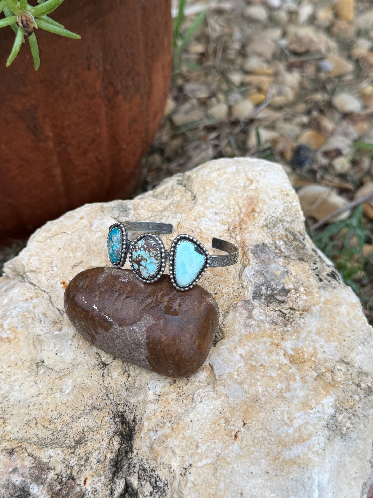 Golden Hills Turquoise Sterling Silver Cuff Bracelet