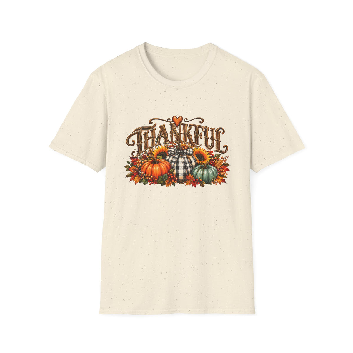 Thankful Thanksgiving Shirt, Fall Pumpkin Graphic Tee, Sunflower Autumn T-Shirt, Cute Fall Boutique Shirt, Thanksgiving Gift