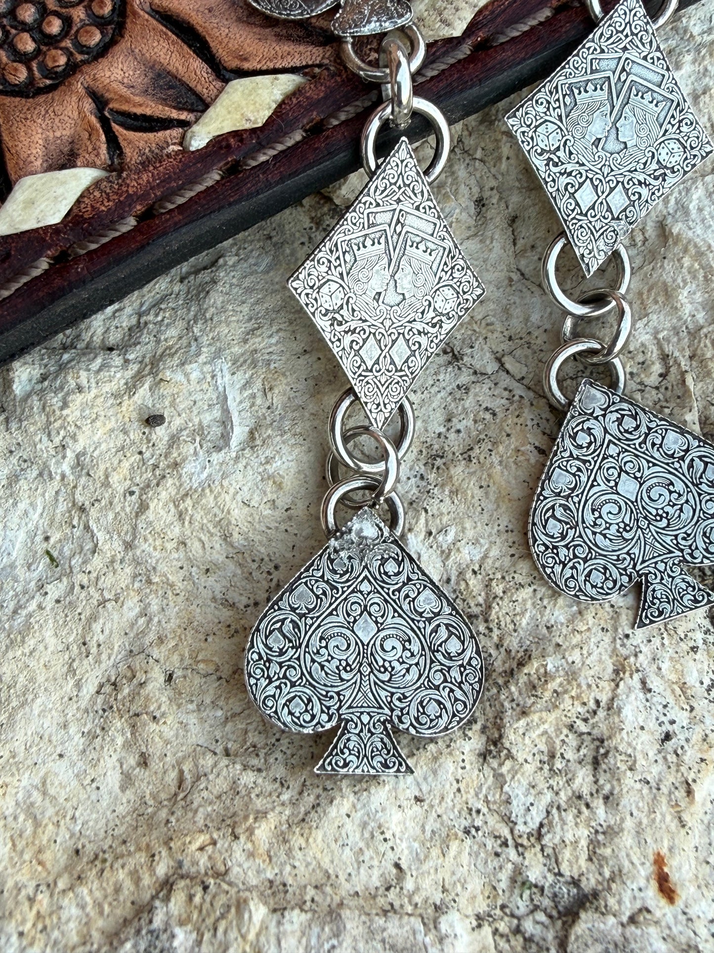 Sterling Silver High Roller Dangle Earring