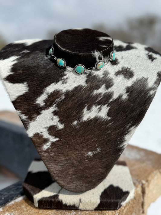 Royston Turquoise Sterling Silver Choker